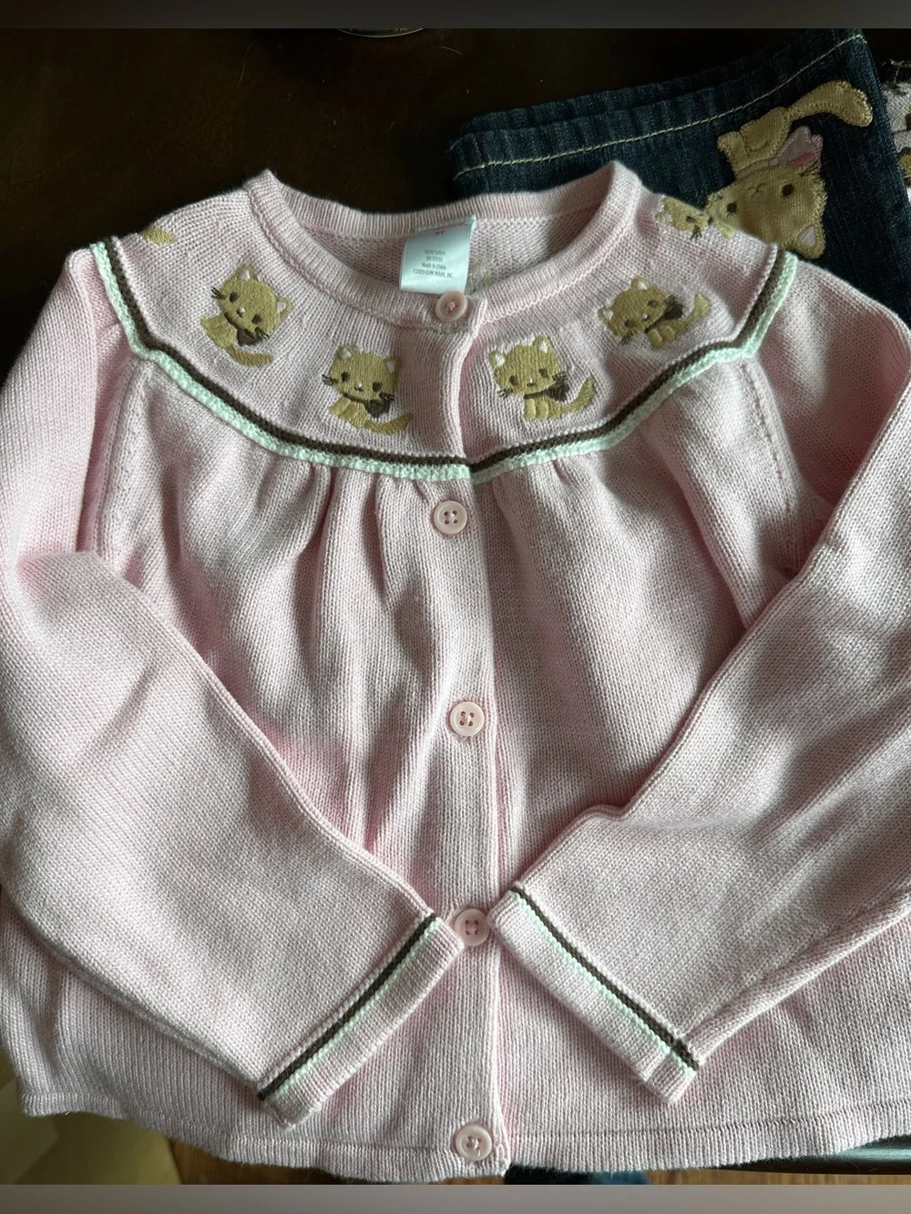 NWT Gymboree Kitty Glamour Outfit‎ Set, Sz 3T, Jeans Sweater Shirts